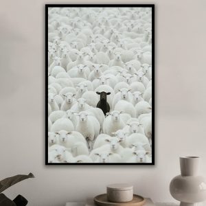 Black Sheep Frame by Money Duvet